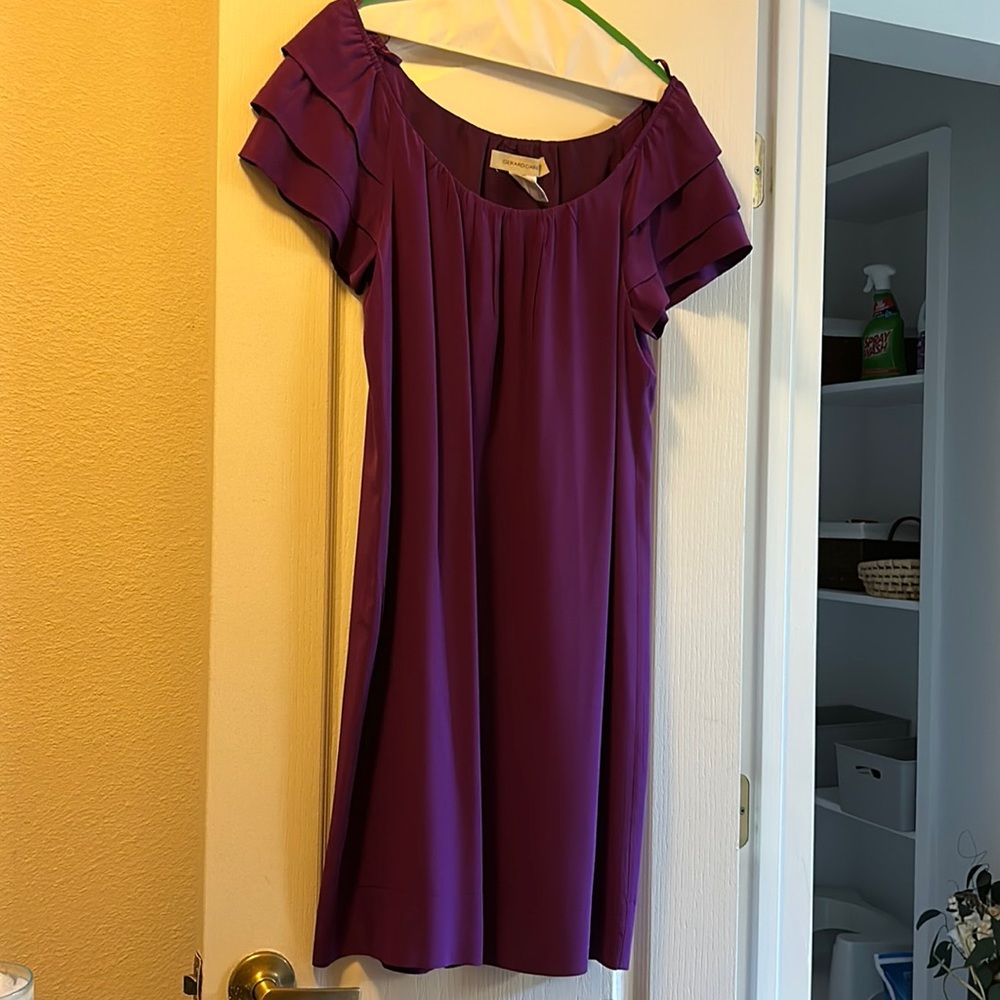 100% silk dress mid length, size 8